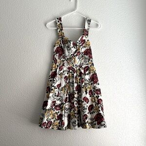 Skull, pistol and roses dress